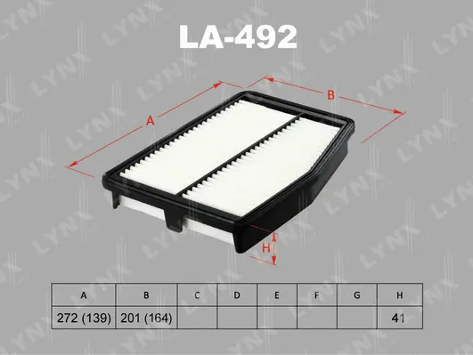 Filtre à air LYNXAUTO LA-492