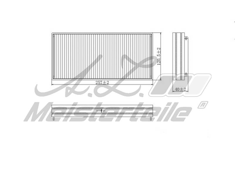 Filtre, air de l'habitacle A.Z. Meisterteile AZMT-41-010-1588