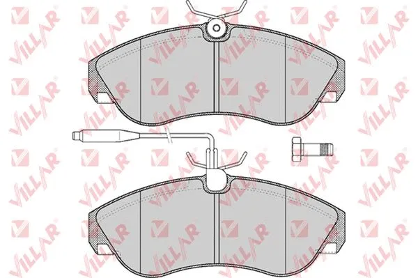 Kit de plaquettes de frein, frein à disque VILLAR 626.0494