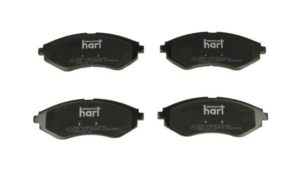 Kit de plaquettes de frein, frein à disque HART 222 412