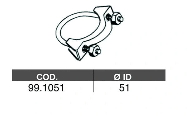 Raccord de tuyau, système d'échappement ASSO 99.1051