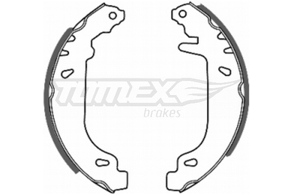 Jeu de mâchoires de frein TOMEX Brakes TX 20-41