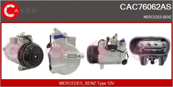 Compresseur, climatisation CASCO CAC76062AS