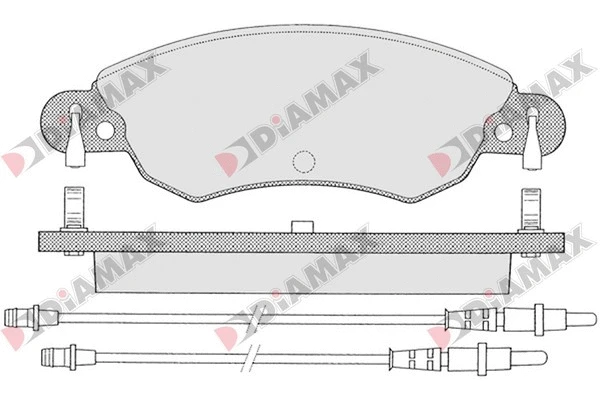 Kit de plaquettes de frein, frein à disque DIAMAX N09224