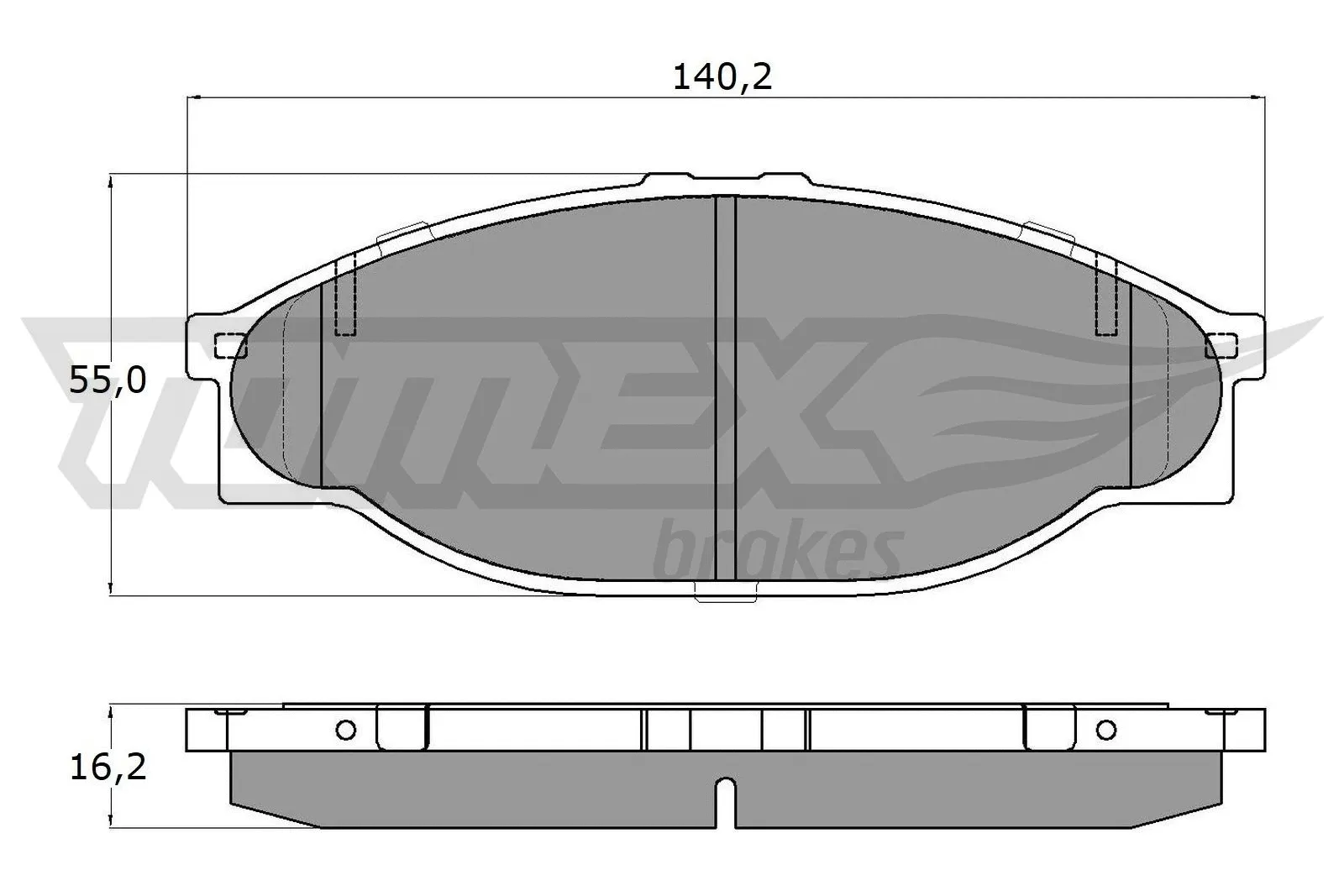 Kit de plaquettes de frein, frein à disque TOMEX Brakes TX 13-80