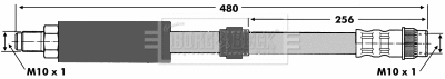 Flexible de frein BORG & BECK BBH6604