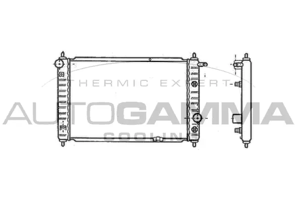 Radiateur, refroidissement du moteur AUTOGAMMA 102052