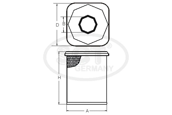 Filtre à air SCT - MANNOL SB 3223