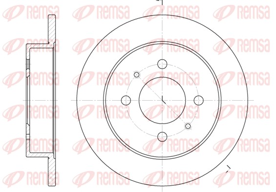 Disque de frein REMSA 6765.00