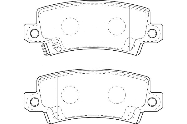 Kit de plaquettes de frein, frein à disque Omnicraft 2135707