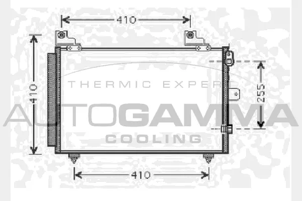 Condenseur, climatisation AUTOGAMMA 104466