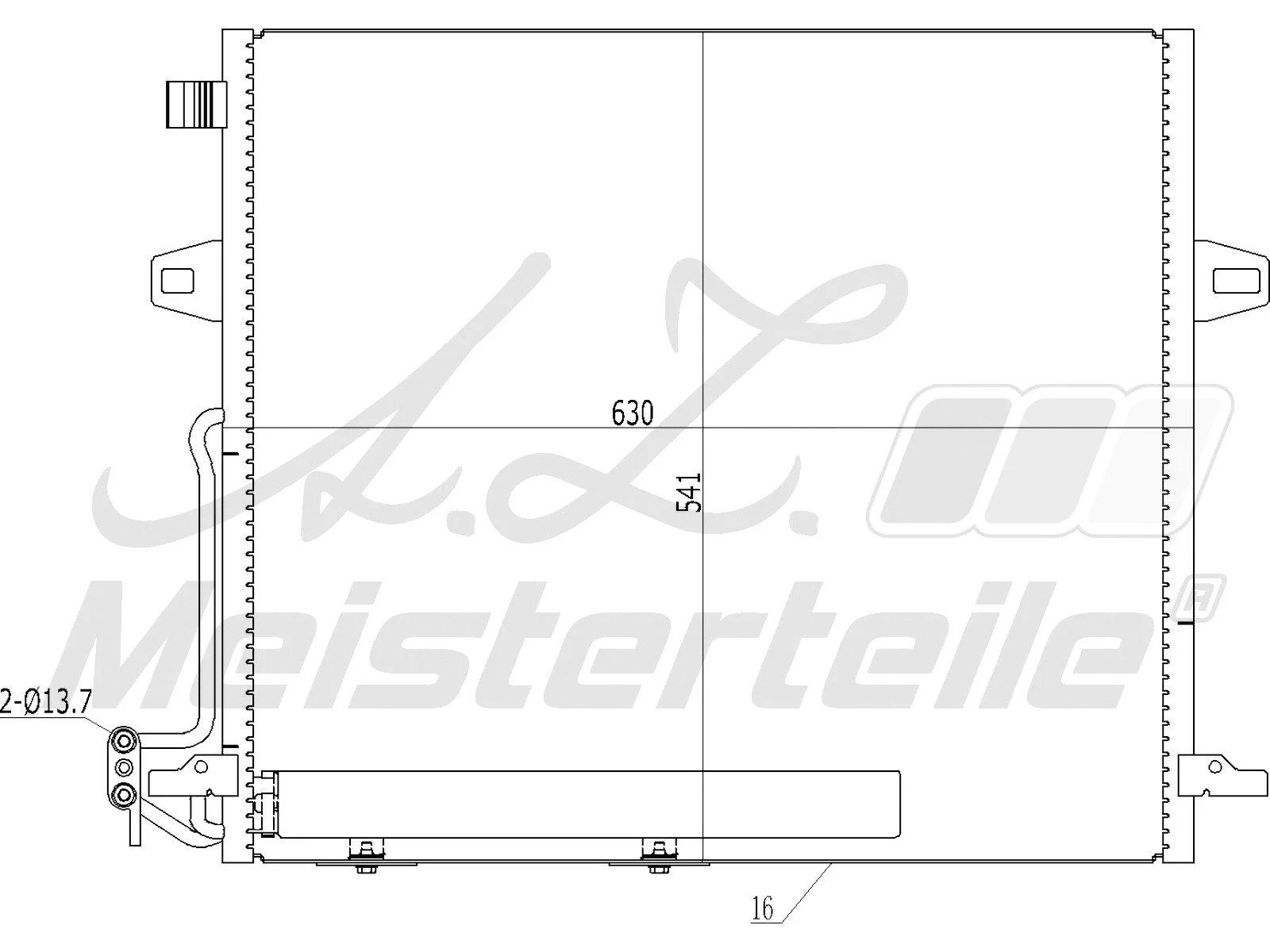 Condenseur, climatisation A.Z. Meisterteile AZMT-45-030-1272