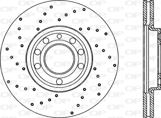 Disque de frein OPEN PARTS BDRS1991.25