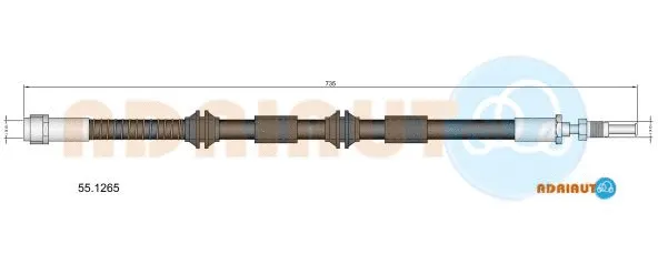 Flexible de frein ADRIAUTO 55.1265