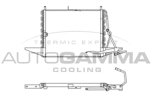 Condenseur, climatisation AUTOGAMMA 102652