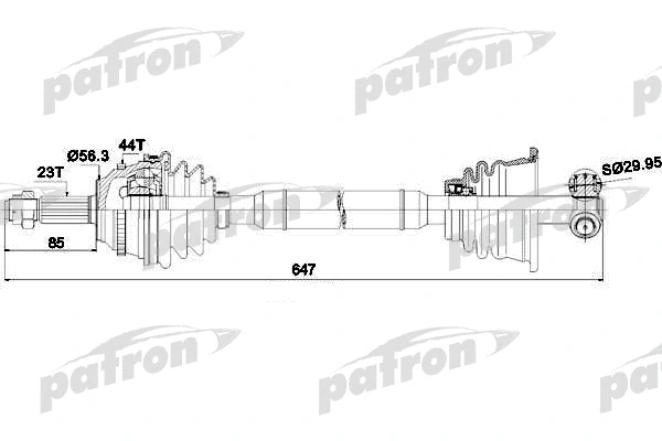 Arbre de transmission PATRON PDS0299