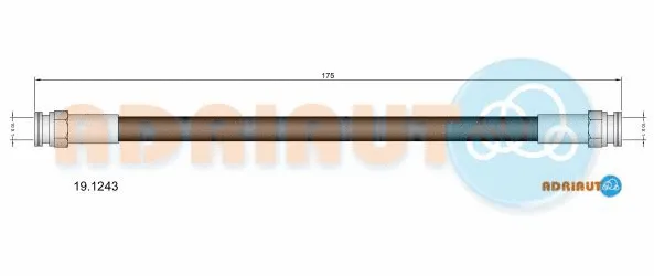 Flexible de frein ADRIAUTO 19.1243