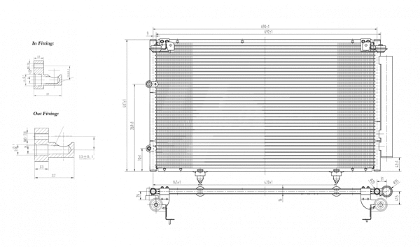 Condenseur, climatisation HART 605 735