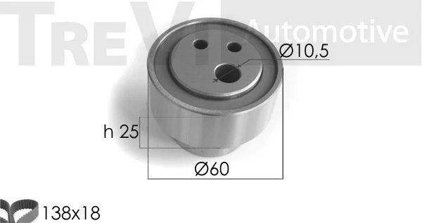Kit de courroie crantée TREVI AUTOMOTIVE KD1060