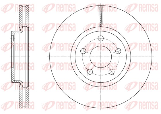 Disque de frein REMSA 61603.10
