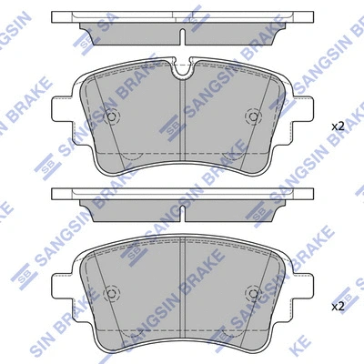 Kit de plaquettes de frein, frein à disque Hi-Q SP4474