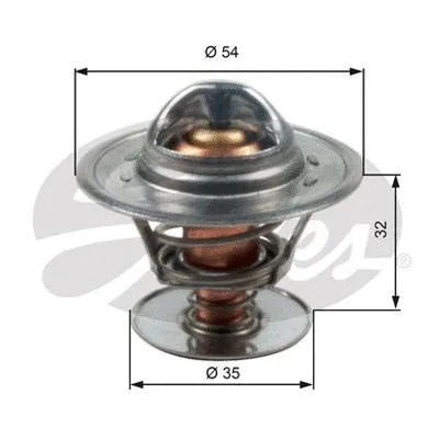 Thermostat, liquide de refroidissement GATES-AU TH13684G1