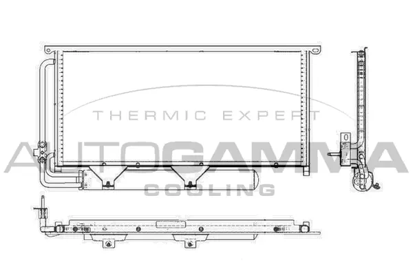 Condenseur, climatisation AUTOGAMMA 103984