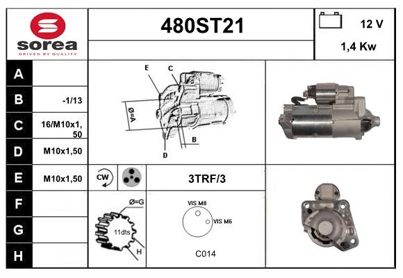 Démarreur STARTCAR 480ST21