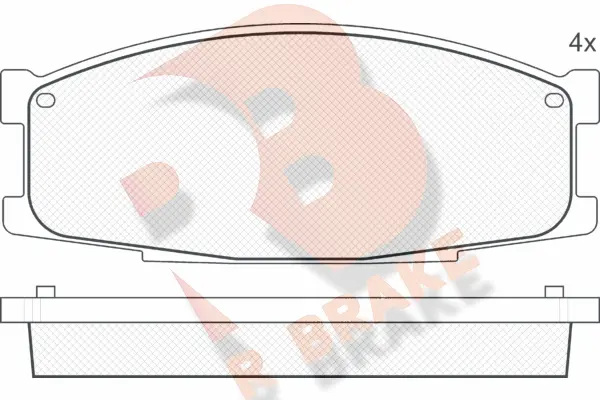 Kit de plaquettes de frein, frein à disque R BRAKE RB1505