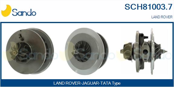 Groupe carter, turbocompresseur SANDO SCH81003.7