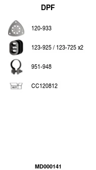 Filtre à particules / à suie, échappement FA1 MD000141