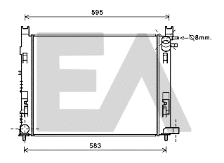Radiateur, refroidissement du moteur EACLIMA 31R15002