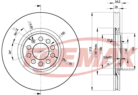 Disque de frein FREMAX BD-5620