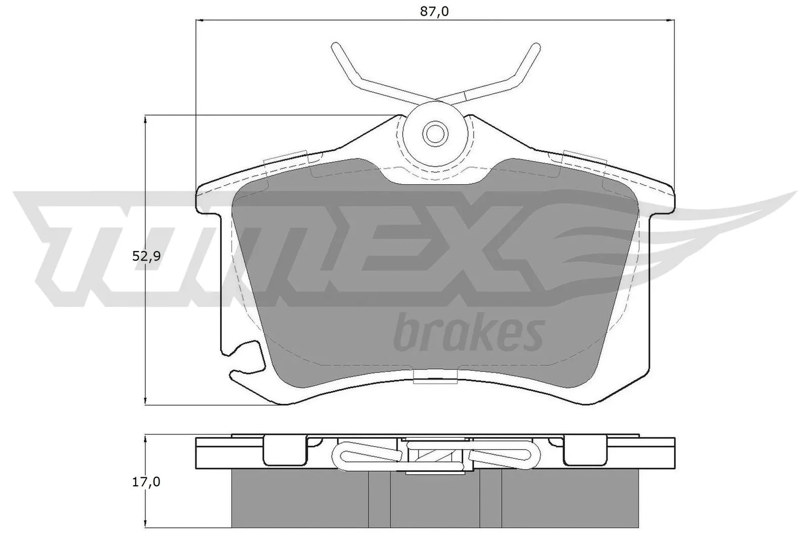 Kit de plaquettes de frein, frein à disque TOMEX Brakes TX 15-22