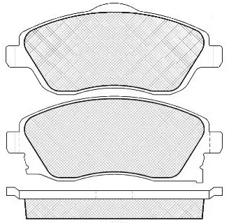 Kit de plaquettes de frein, frein à disque FIT FP1176