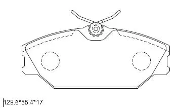 Kit de plaquettes de frein, frein à disque ASIMCO KD7501
