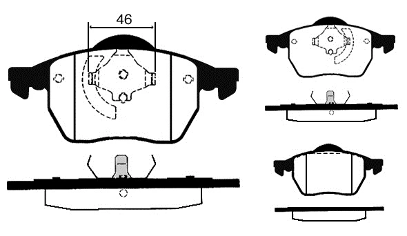 Kit de plaquettes de frein, frein à disque RAICAM RA.0429.1