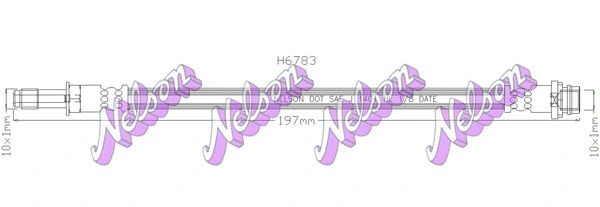 Flexible de frein KAWE H6783