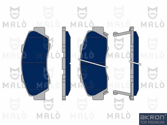 Kit de plaquettes de frein, frein à disque AKRON-MALÒ 1050371