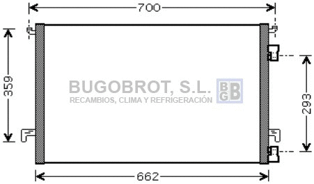 Condenseur, climatisation BUGOBROT 62-OL5457