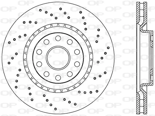 Disque de frein OPEN PARTS BDRS1741.25