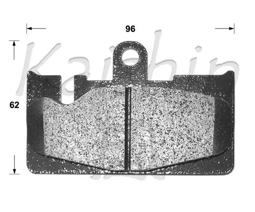 Kit de plaquettes de frein, frein à disque KAISHIN FK2213