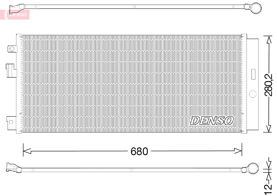 Condenseur, climatisation DENSO DCN20023