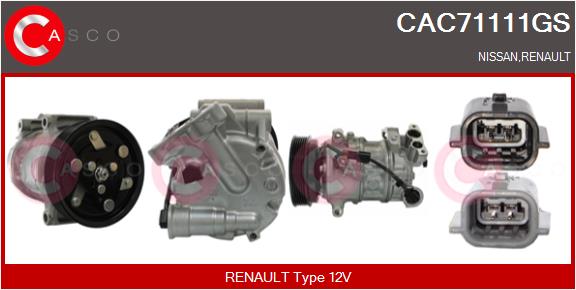 Compresseur, climatisation CASCO CAC71111GS