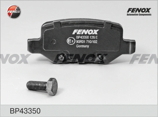 Kit de plaquettes de frein, frein à disque FENOX BP43350
