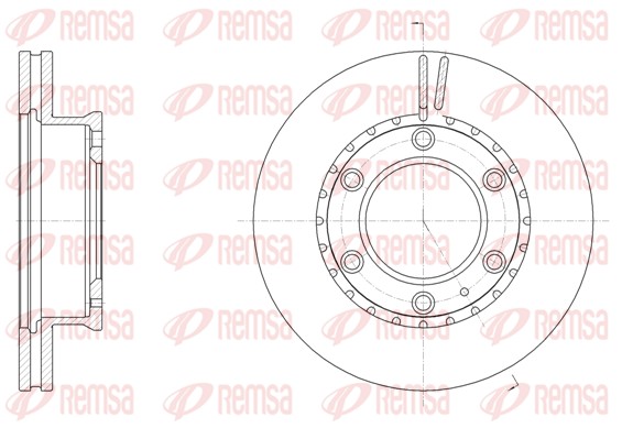 Disque de frein REMSA 61706.10