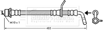 Flexible de frein BORG & BECK BBH7349