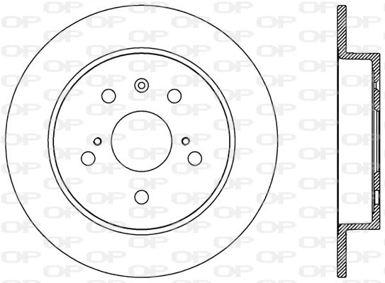 Disque de frein OPEN PARTS BDA2566.10