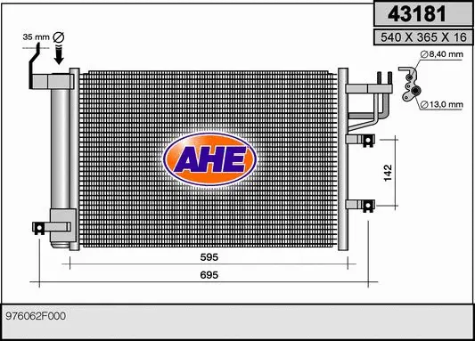 Condenseur, climatisation AHE 43181