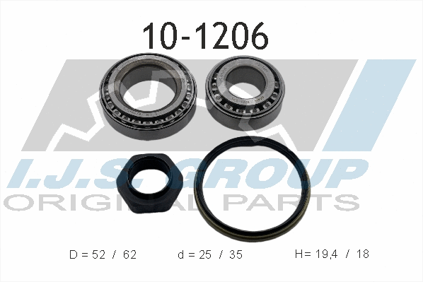Kit de roulements de roue IJS GROUP 10-1206